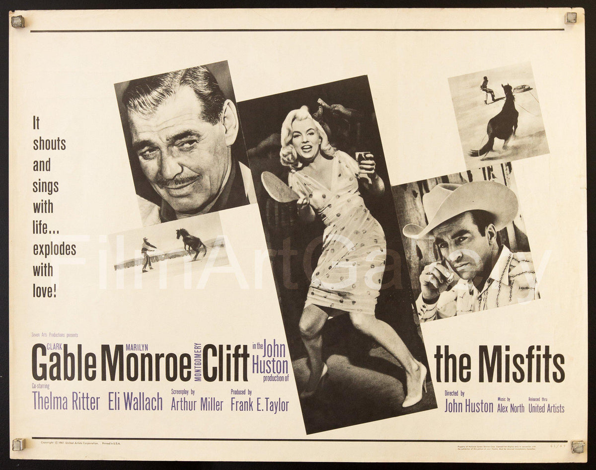 The Misfits Original Vintage Movie Poster