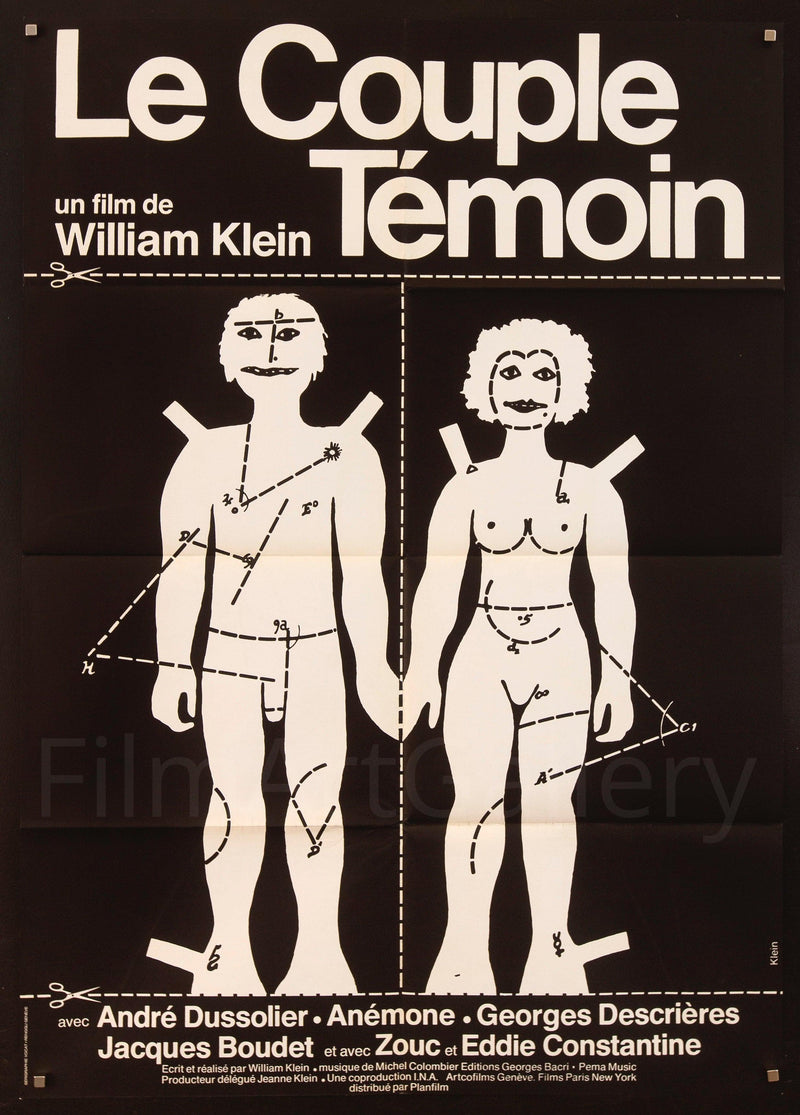 The Model Couple (Le Couple Temoin) 36x50 Original Vintage Movie Poster