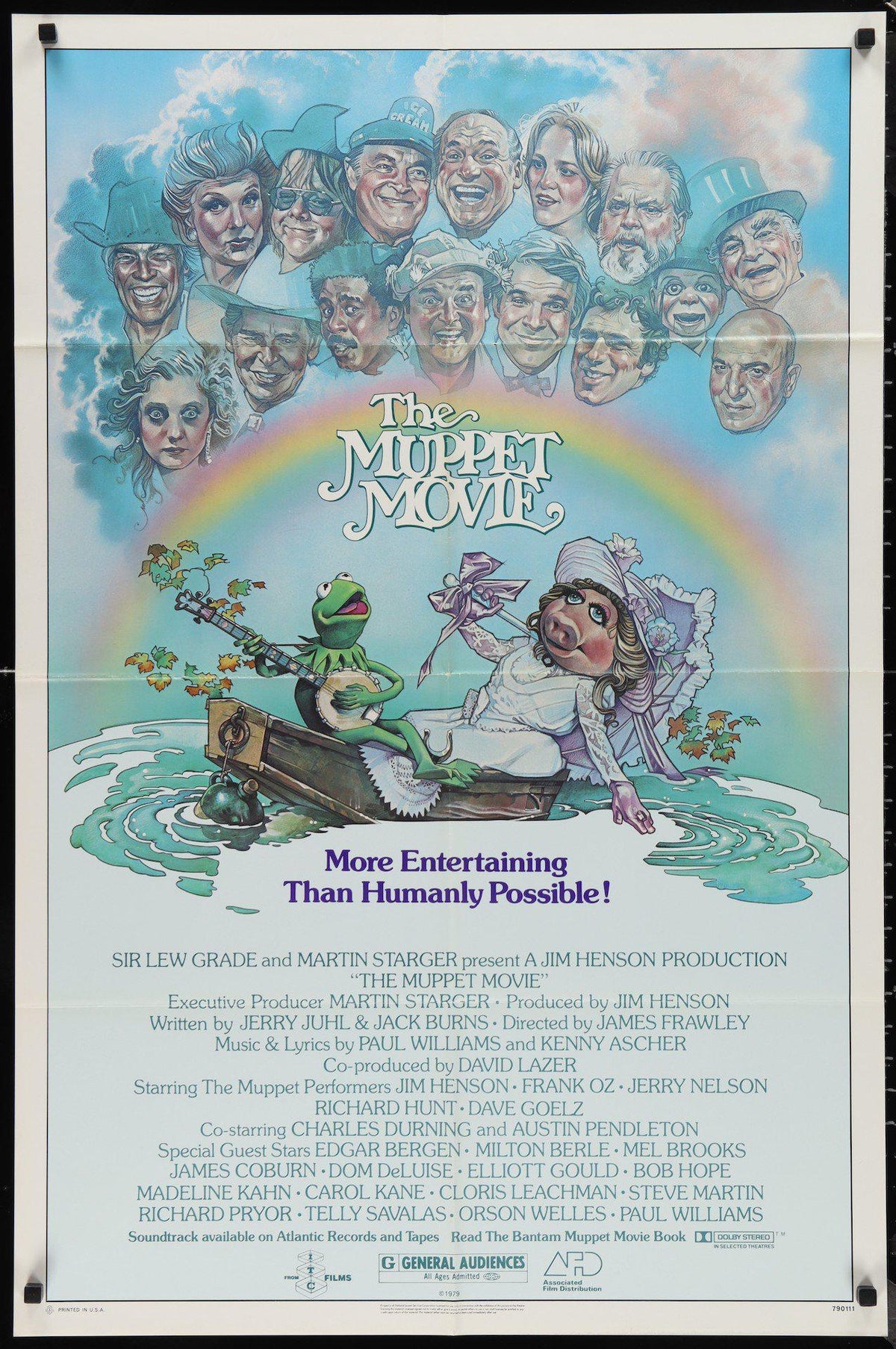 The Muppet Movie 1 Sheet (27x41) Original Vintage Movie Poster