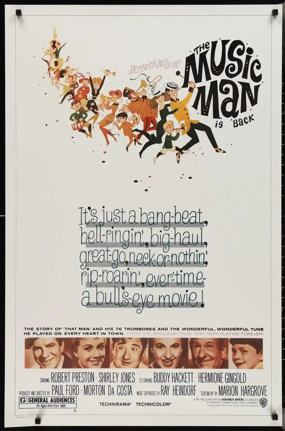 The Music Man Original Vintage Movie Poster