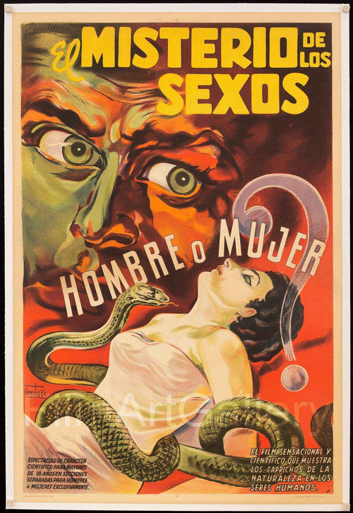 The Mystery of the Sexes (El Misterio De Los Sexos) Original Vintage Movie Poster