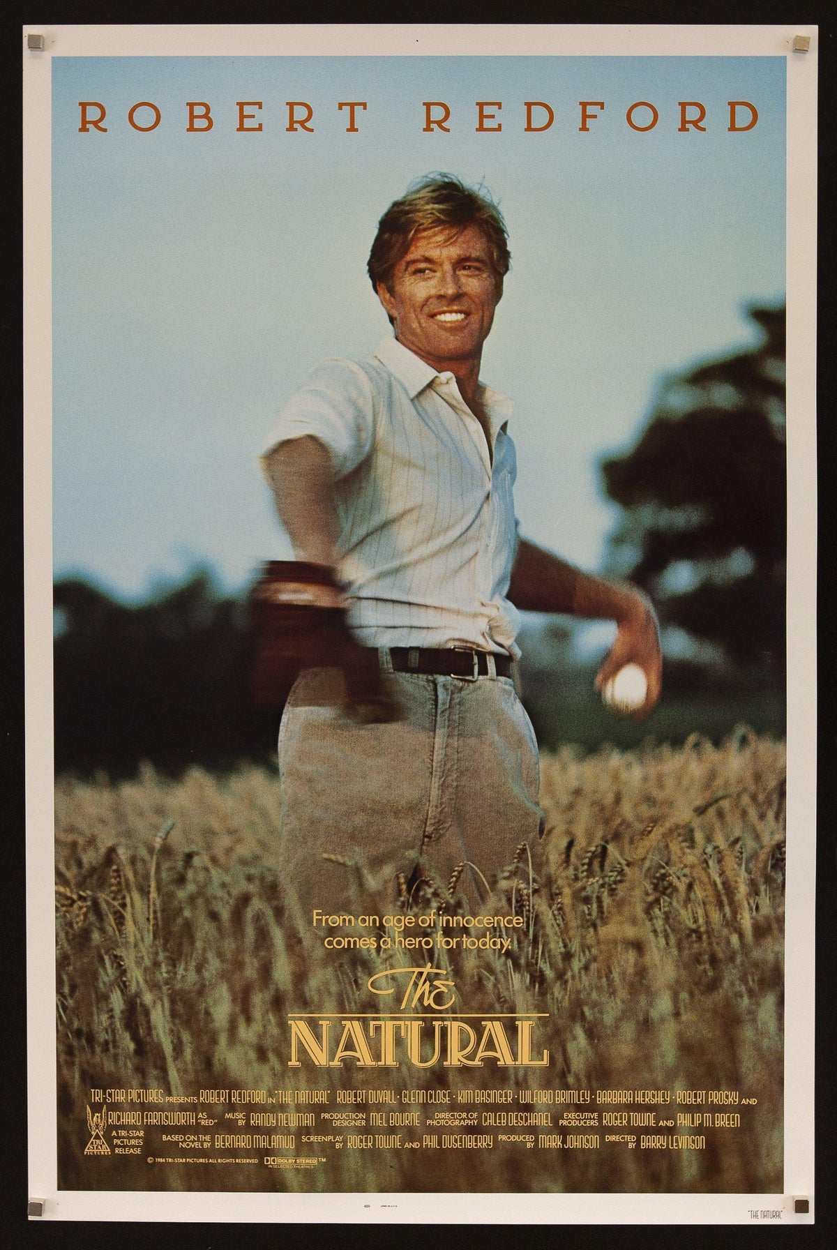 The Natural 1 Sheet (27x41) Original Vintage Movie Poster