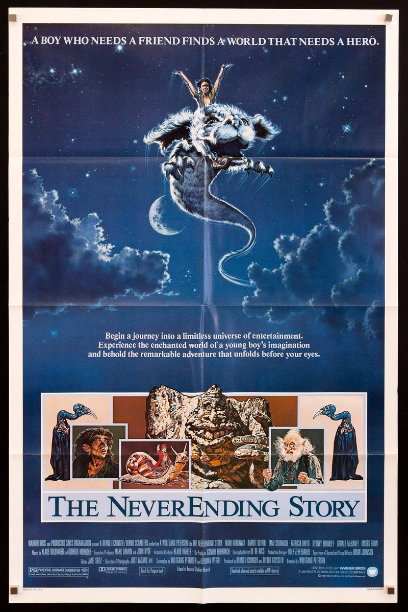 The Neverending Story 1 Sheet (27x41) Original Vintage Movie Poster