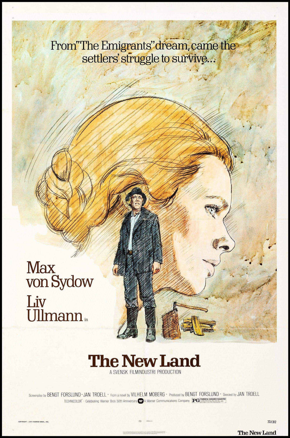 The New Land Original Vintage Movie Poster