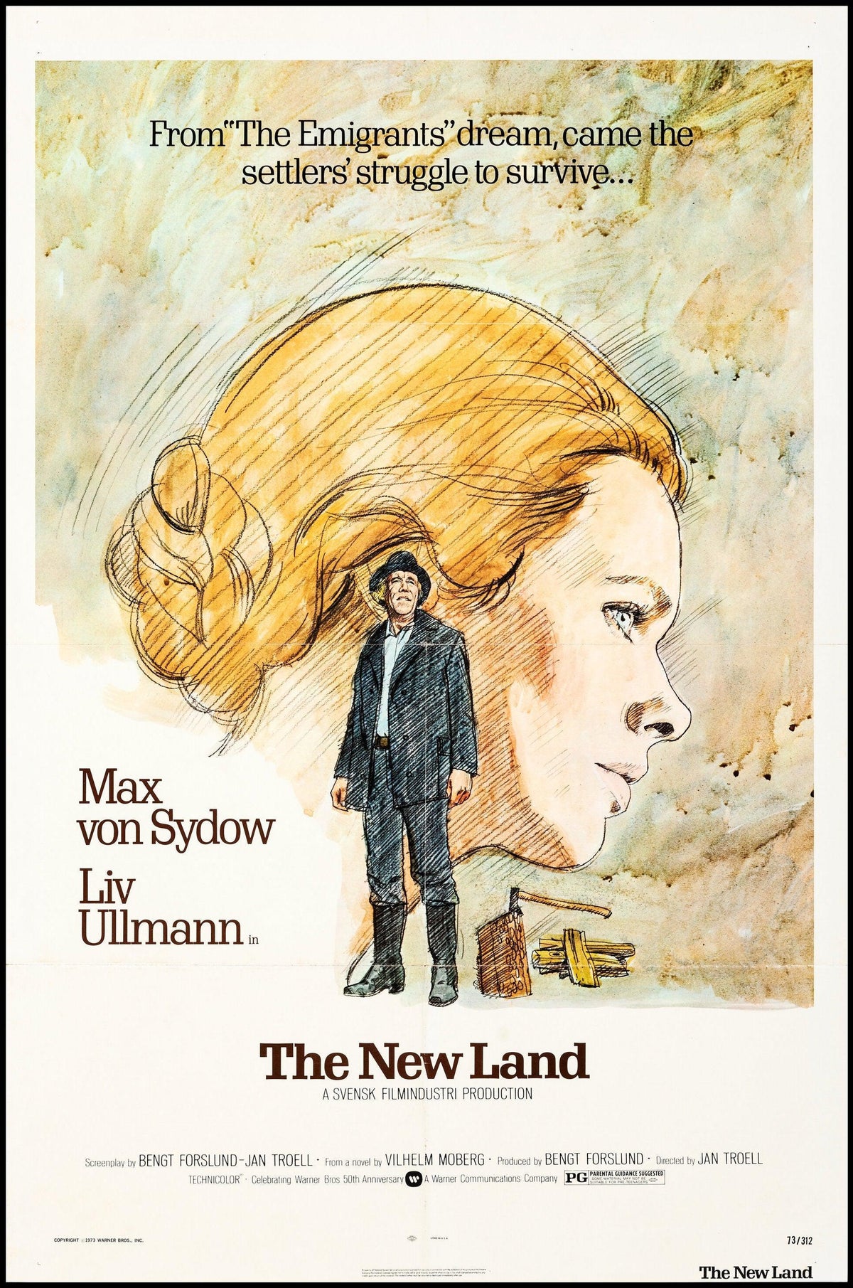 The New Land Original Vintage Movie Poster