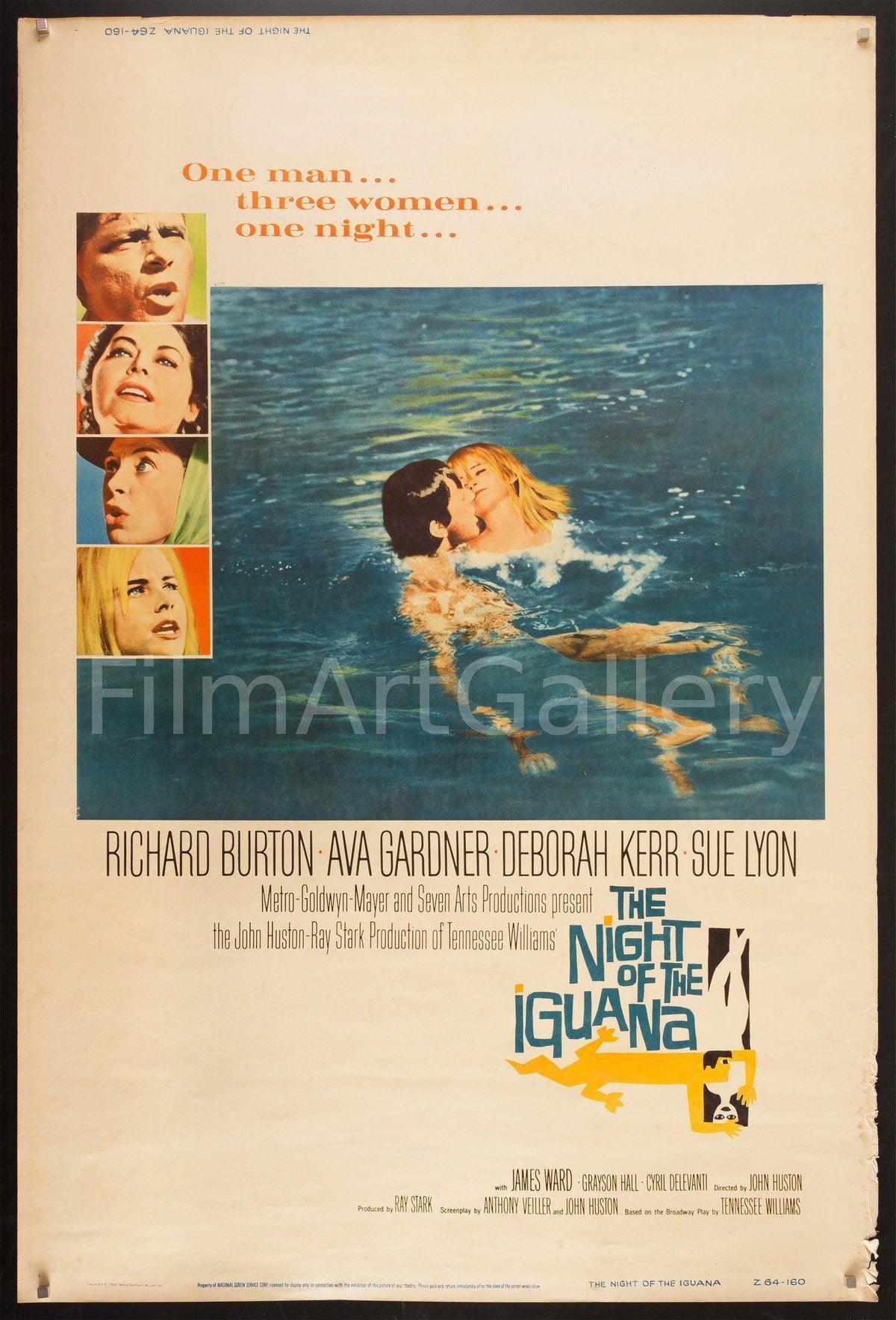 The Night of the Iguana Original Vintage Movie Poster