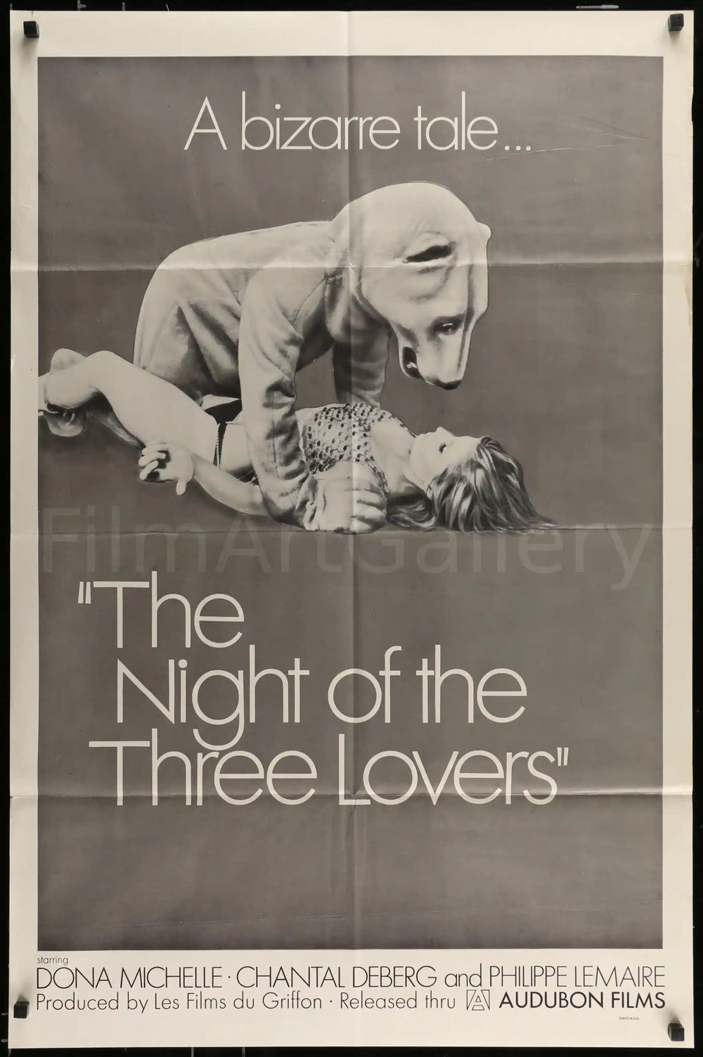 The Night of the Three Lovers Original Vintage Movie Poster