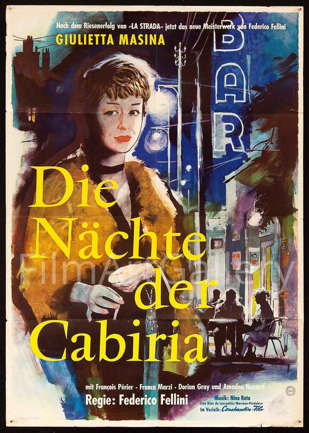 The Nights of Cabiria Original Vintage Movie Poster
