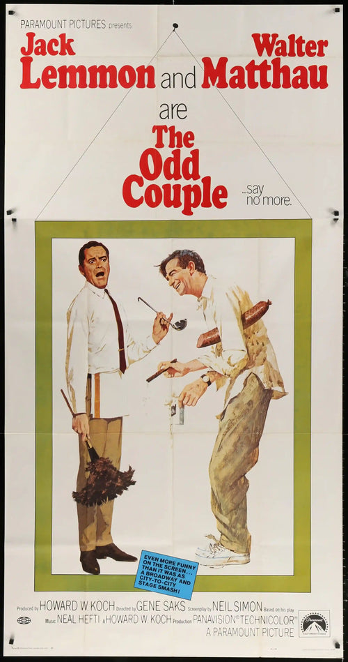The Odd Couple Original Vintage Movie Poster
