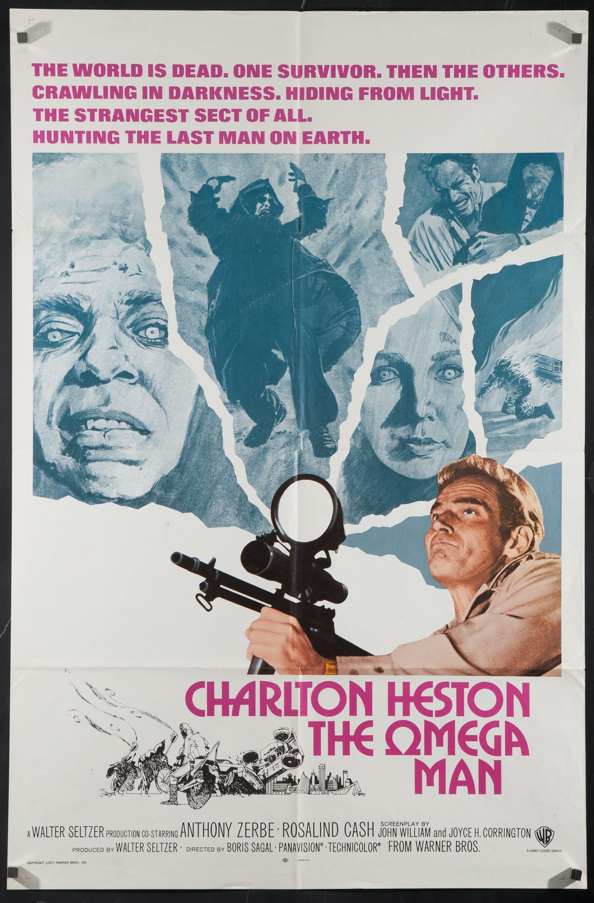 The Omega Man Original Vintage Movie Poster