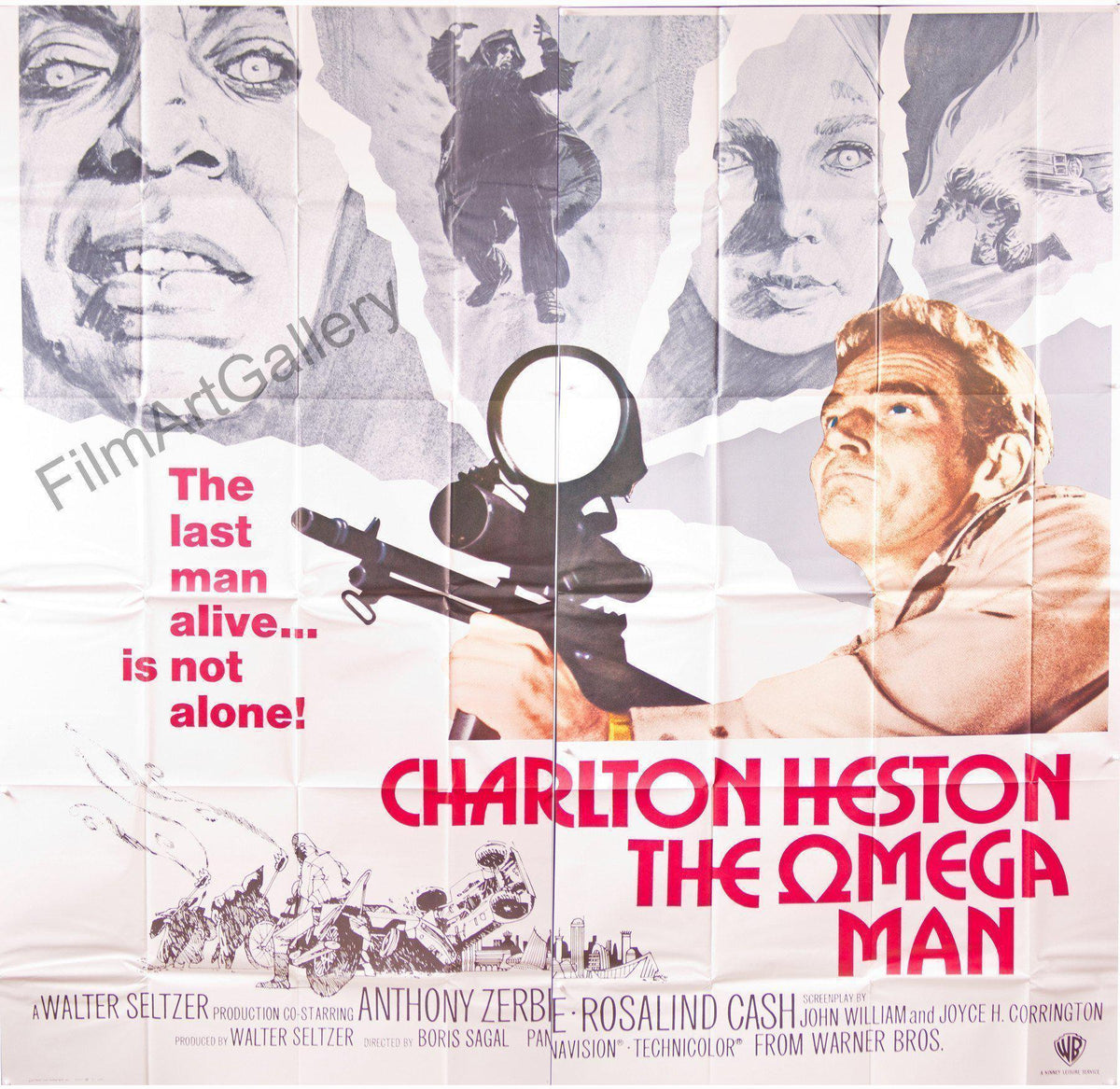 The Omega Man Original Vintage Movie Poster