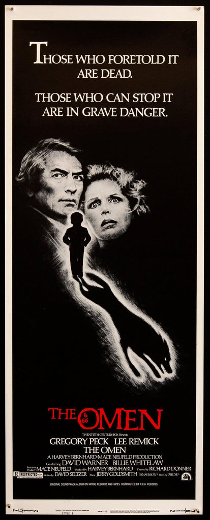 The Omen Insert (14x36) Original Vintage Movie Poster