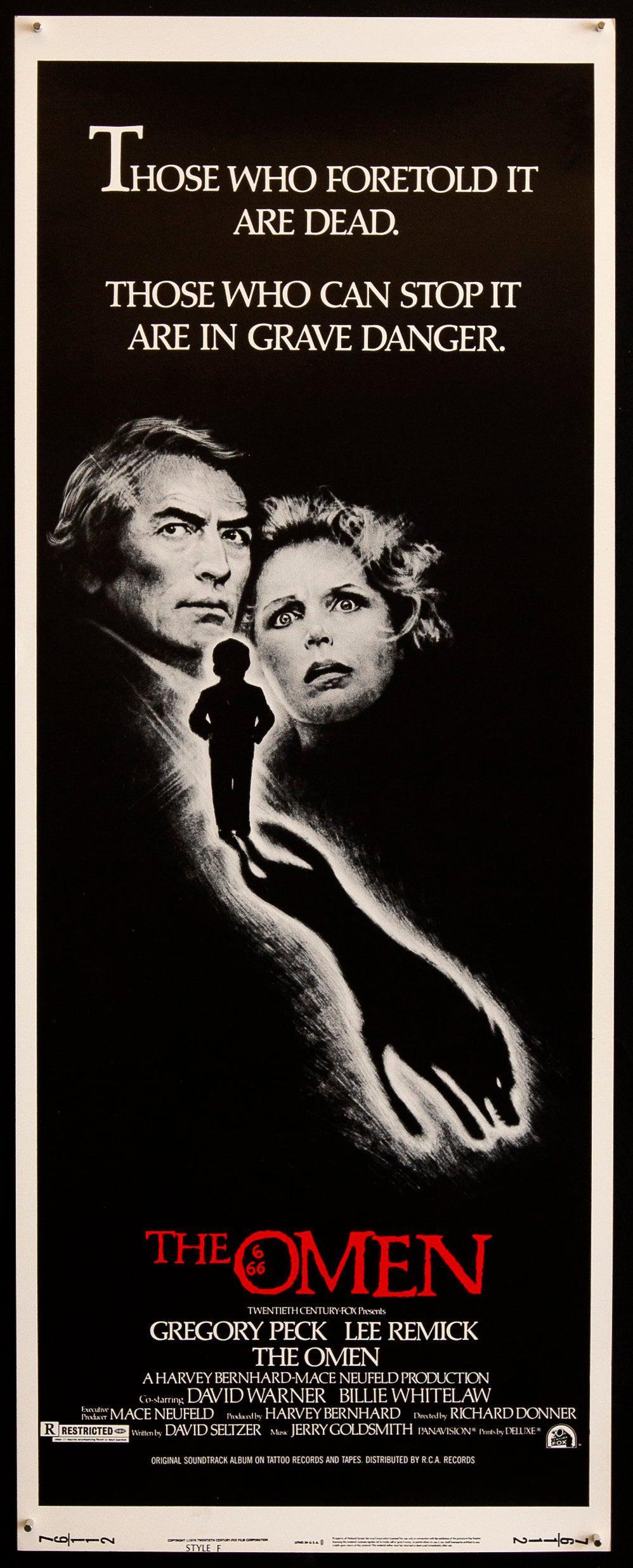 The Omen Insert (14x36) Original Vintage Movie Poster