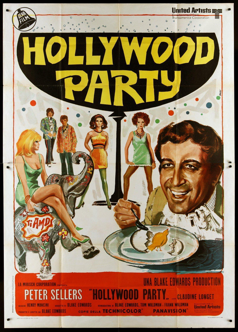 The Party Italian 4 foglio (55x78) Original Vintage Movie Poster