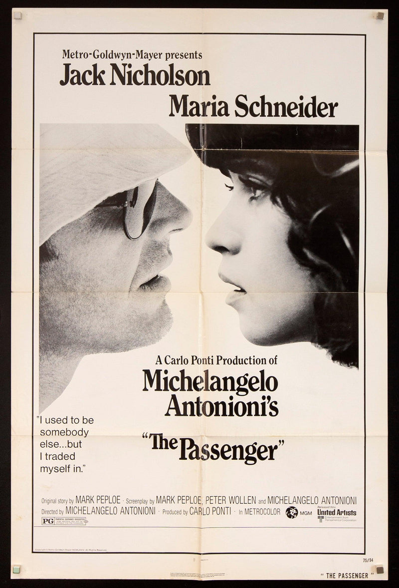 The Passenger (Professione Reporter) 1 Sheet (27x41) Original Vintage Movie Poster