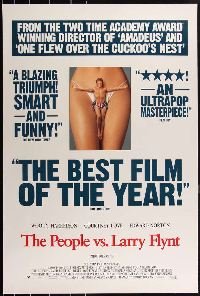 The People Vs. Larry Flynt 1 Sheet (27x41) Original Vintage Movie Poster