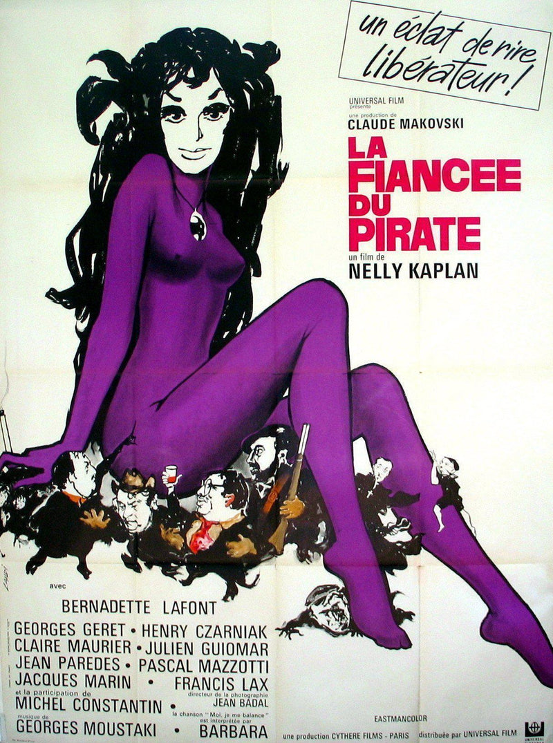 The Pirate's Fiance (La Fiancee du Pirate) French 1 panel (47x63) Original Vintage Movie Poster