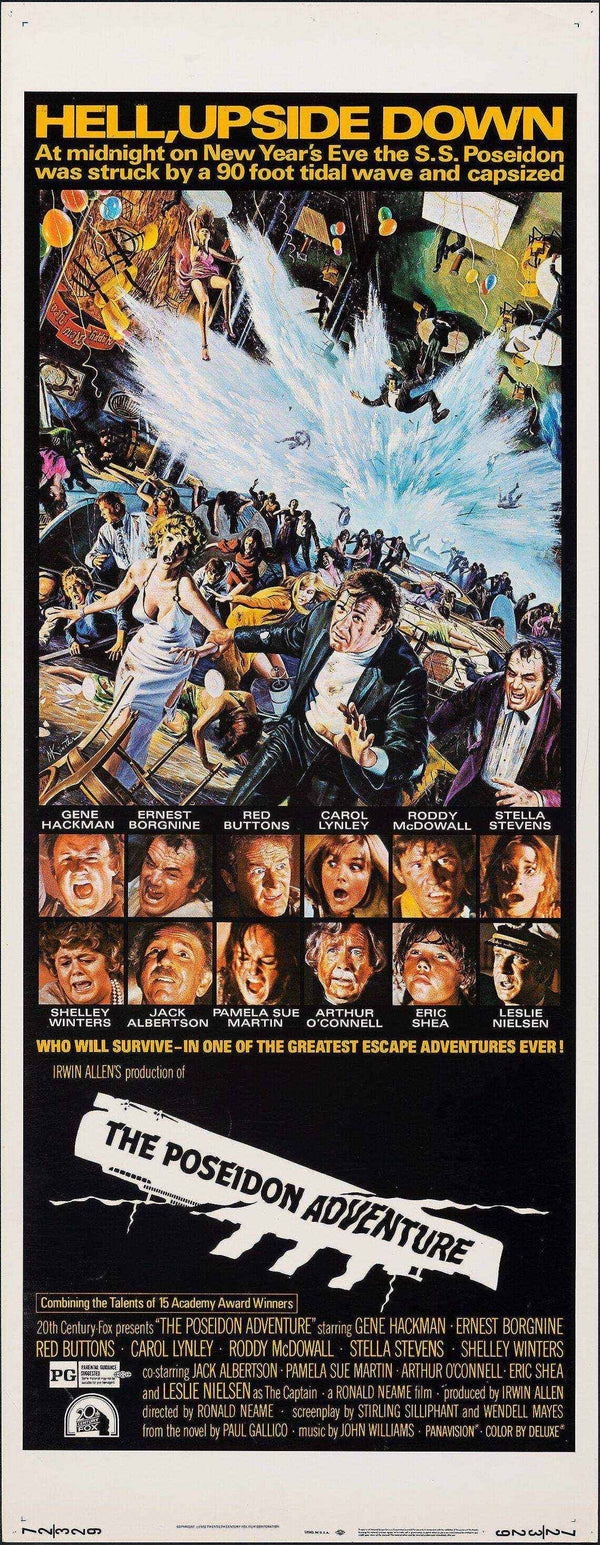 The Poseidon Adventure Movie Poster 1972 Insert (14x36)