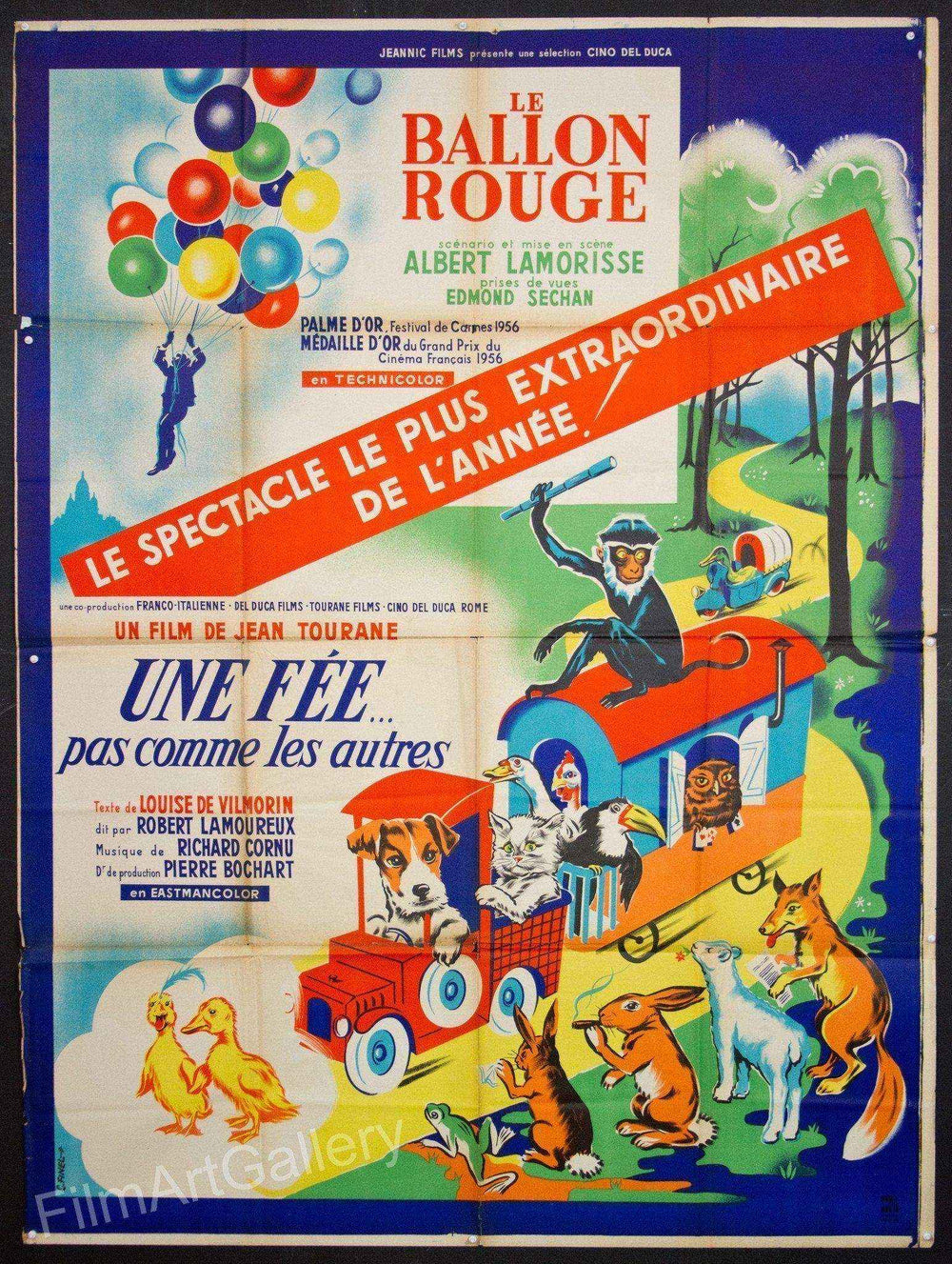 The Red Balloon (Le Ballon Rouge) Original Vintage Movie Poster