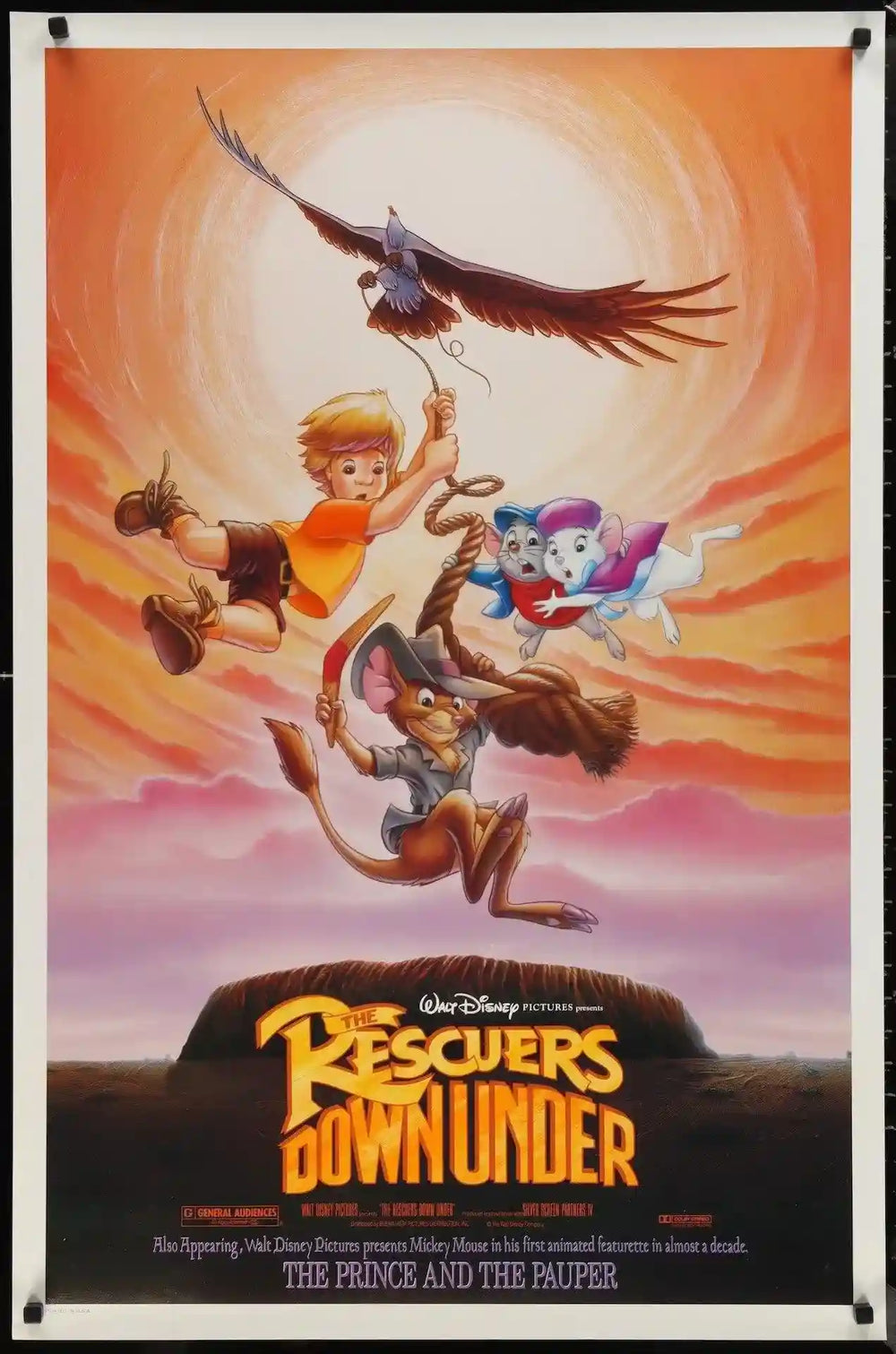 The Rescuers Down Under Original Vintage Movie Poster