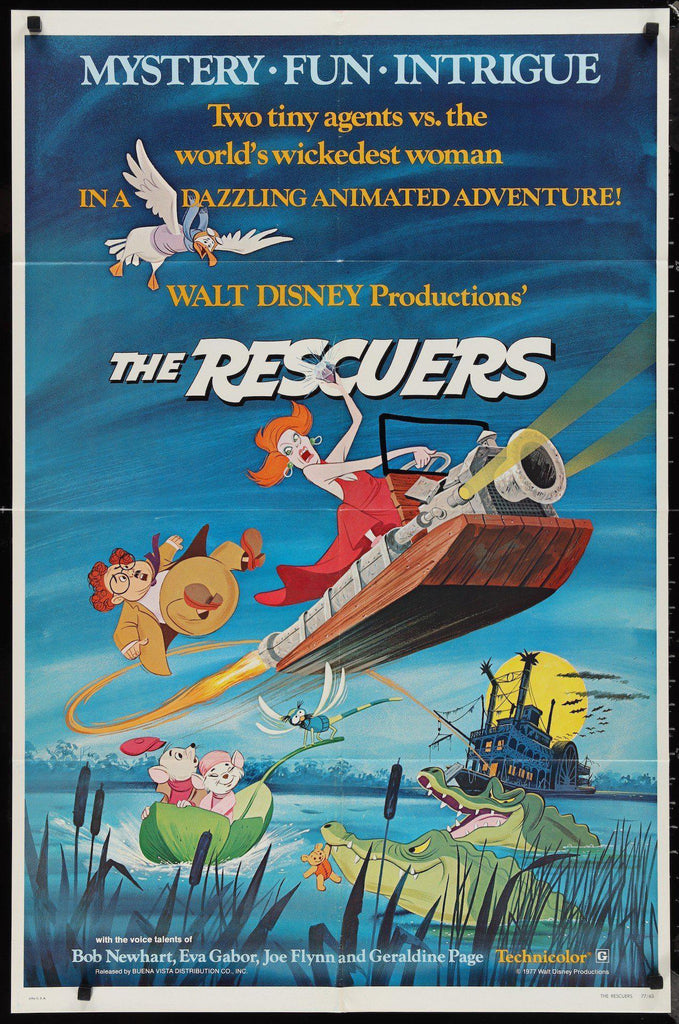 The Rescuers Original Vintage Movie Poster