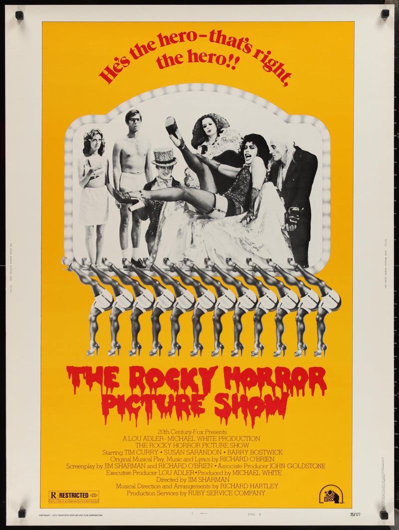 The Rocky Horror Picture Show 30x40 Original Vintage Movie Poster