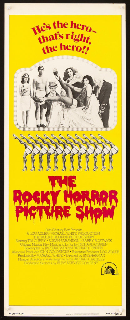 The Rocky Horror Picture Show Insert (14x36) Original Vintage Movie Poster
