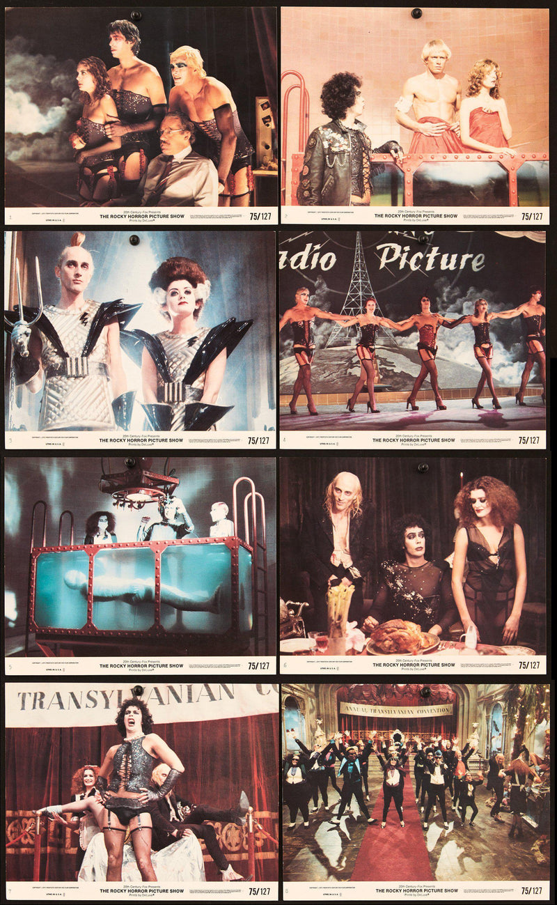 The Rocky Horror Picture Show Mini Lobby Card Set (8-8x10) Original Vintage Movie Poster