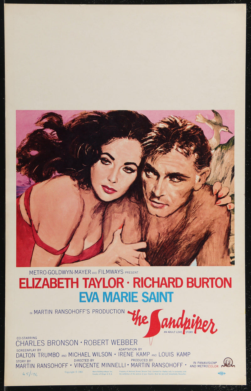 The Sandpiper Window Card (14x22) Original Vintage Movie Poster