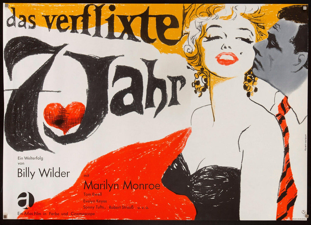 The Seven 7 Year Itch German A0 (33x46) Original Vintage Movie Poster