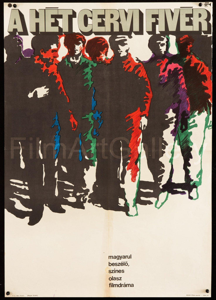 The Seven Cervi Brothers Original Vintage Movie Poster