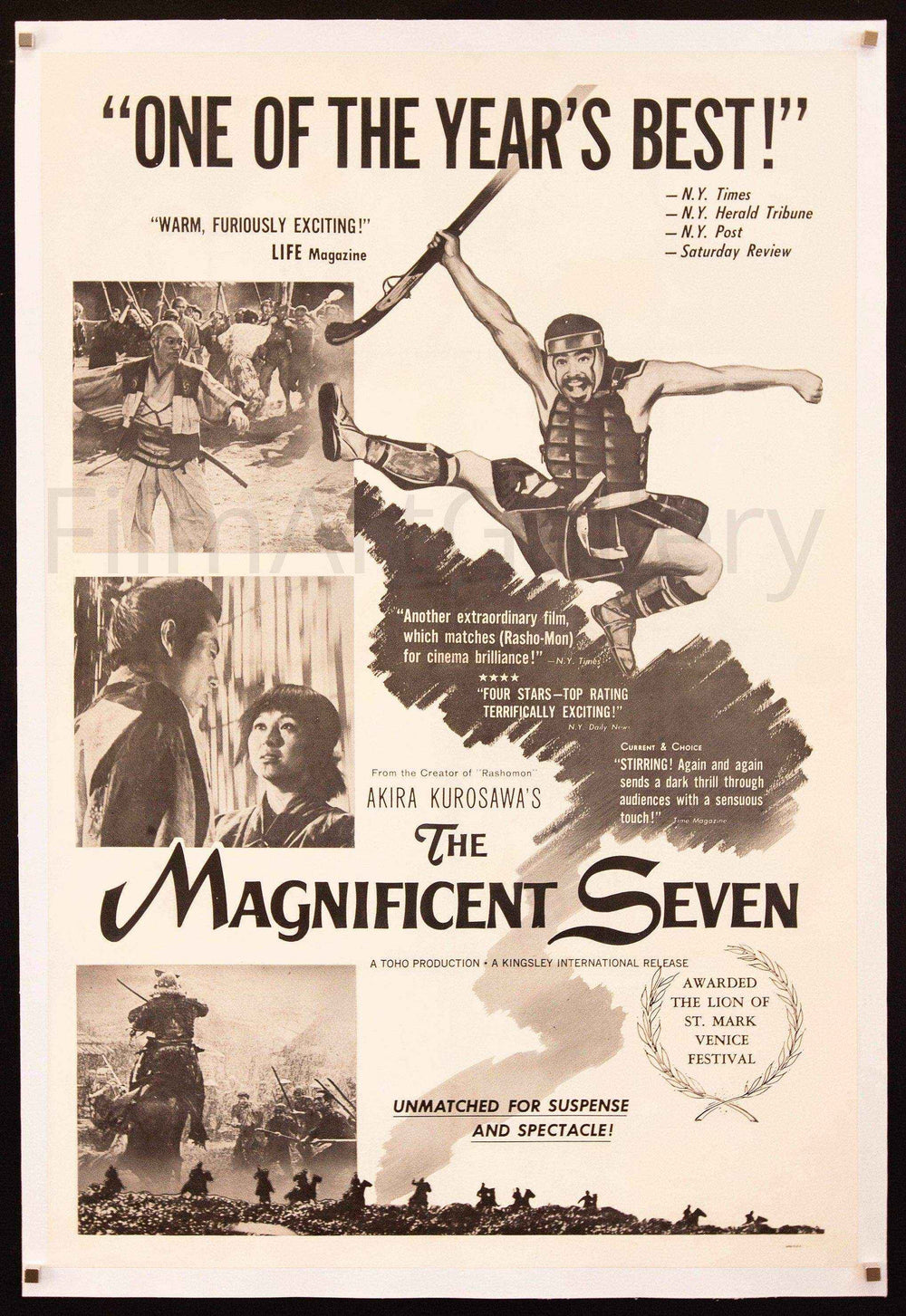 The Seven Samurai Original Vintage Movie Poster