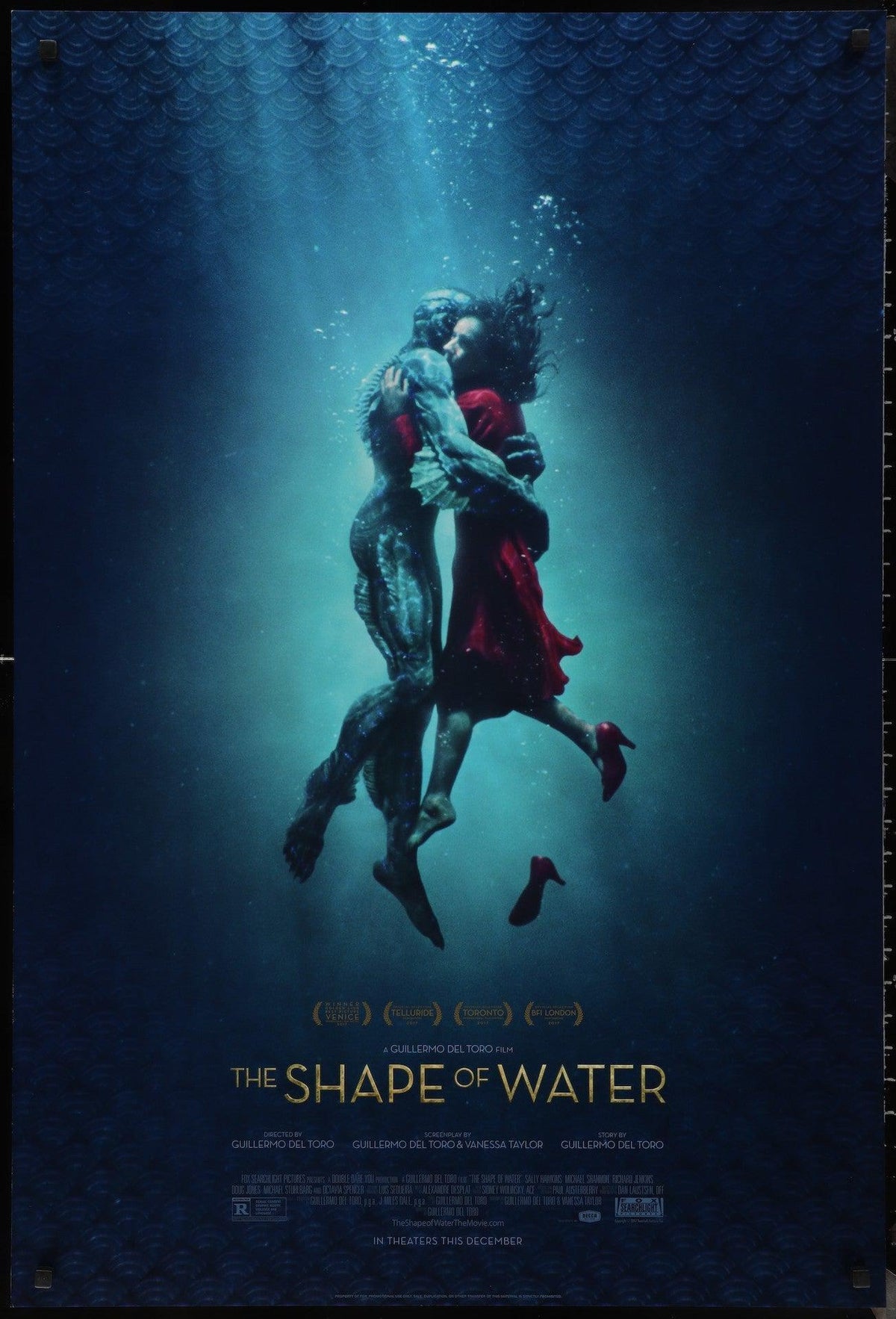 The Shape of Water 1 Sheet (27x41) Original Vintage Movie Poster