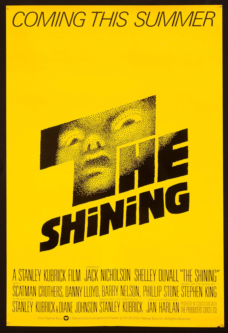 The Shining 1 Sheet (27x41) Original Vintage Movie Poster