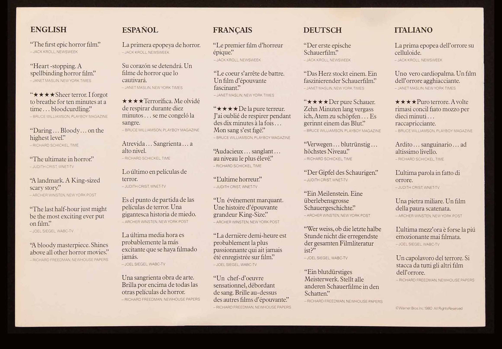 The Shining Original Vintage Movie Poster