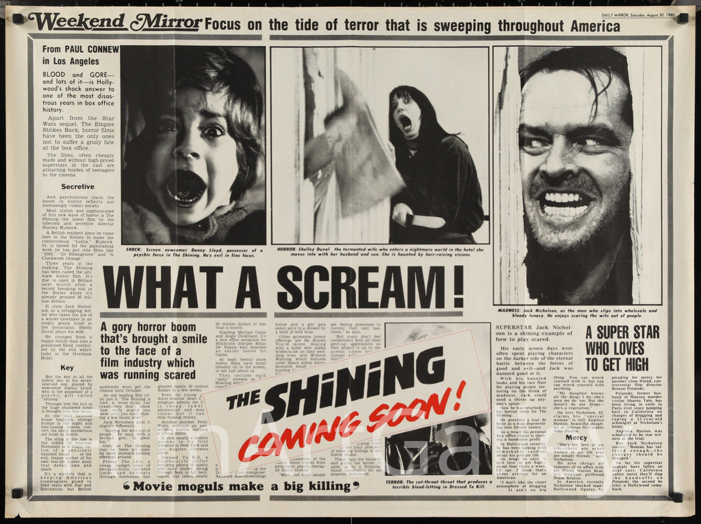 The Shining Original Vintage Movie Poster