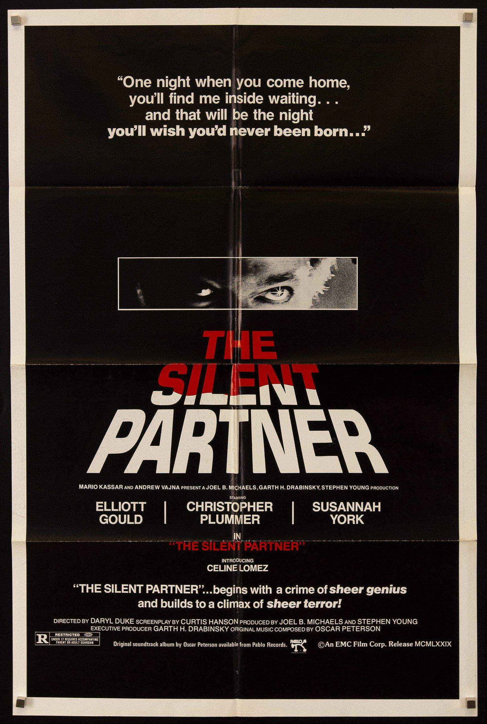 The Silent Partner Original Vintage Movie Poster