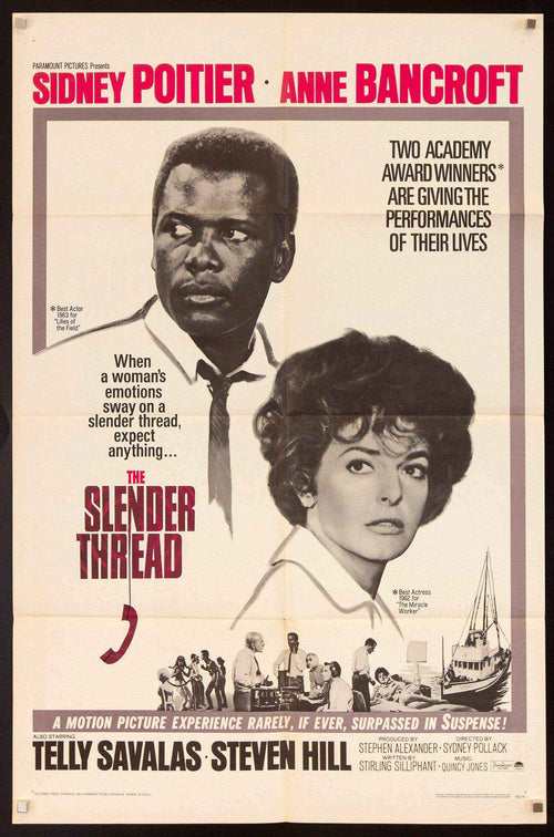 The Slender Thread Original Vintage Movie Poster
