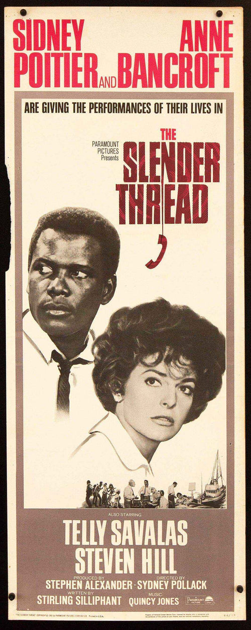 The Slender Thread Original Vintage Movie Poster