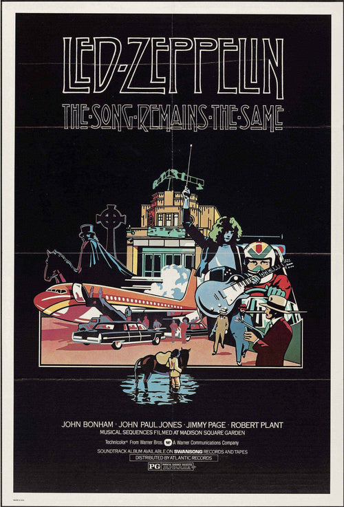 The Song Remains the Same Original Vintage Movie Poster