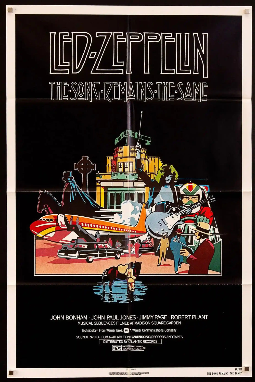 The Song Remains the Same Original Vintage Movie Poster