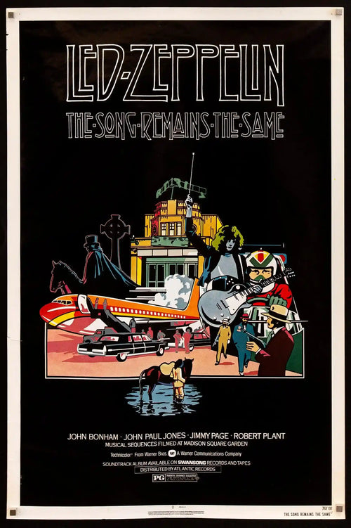 The Song Remains the Same Original Vintage Movie Poster
