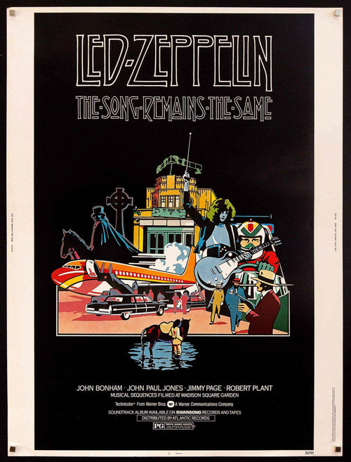The Song Remains the Same Original Vintage Movie Poster