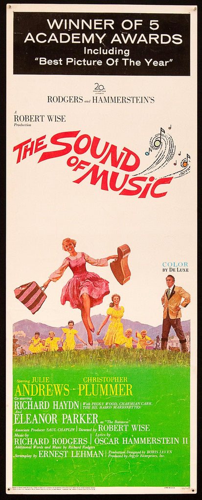 The Sound of Music Insert (14x36) Original Vintage Movie Poster
