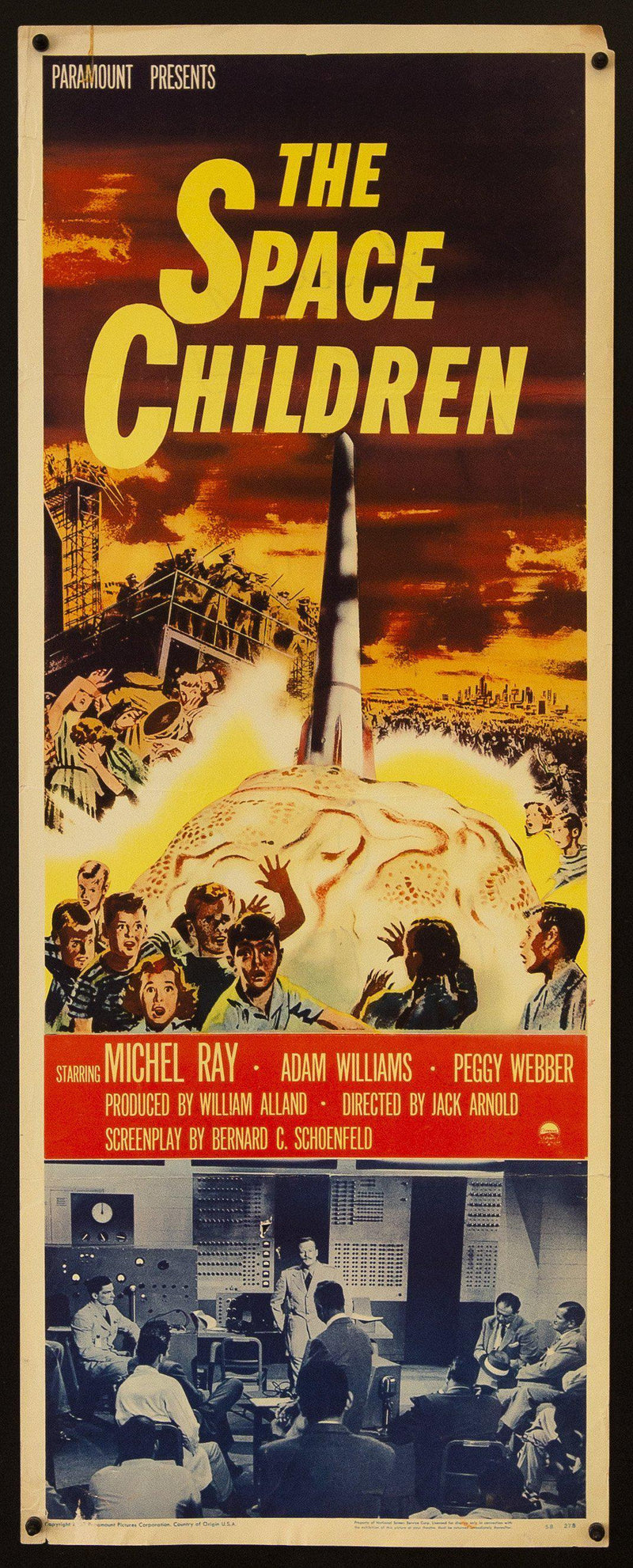 The Space Children Insert (14x36) Original Vintage Movie Poster