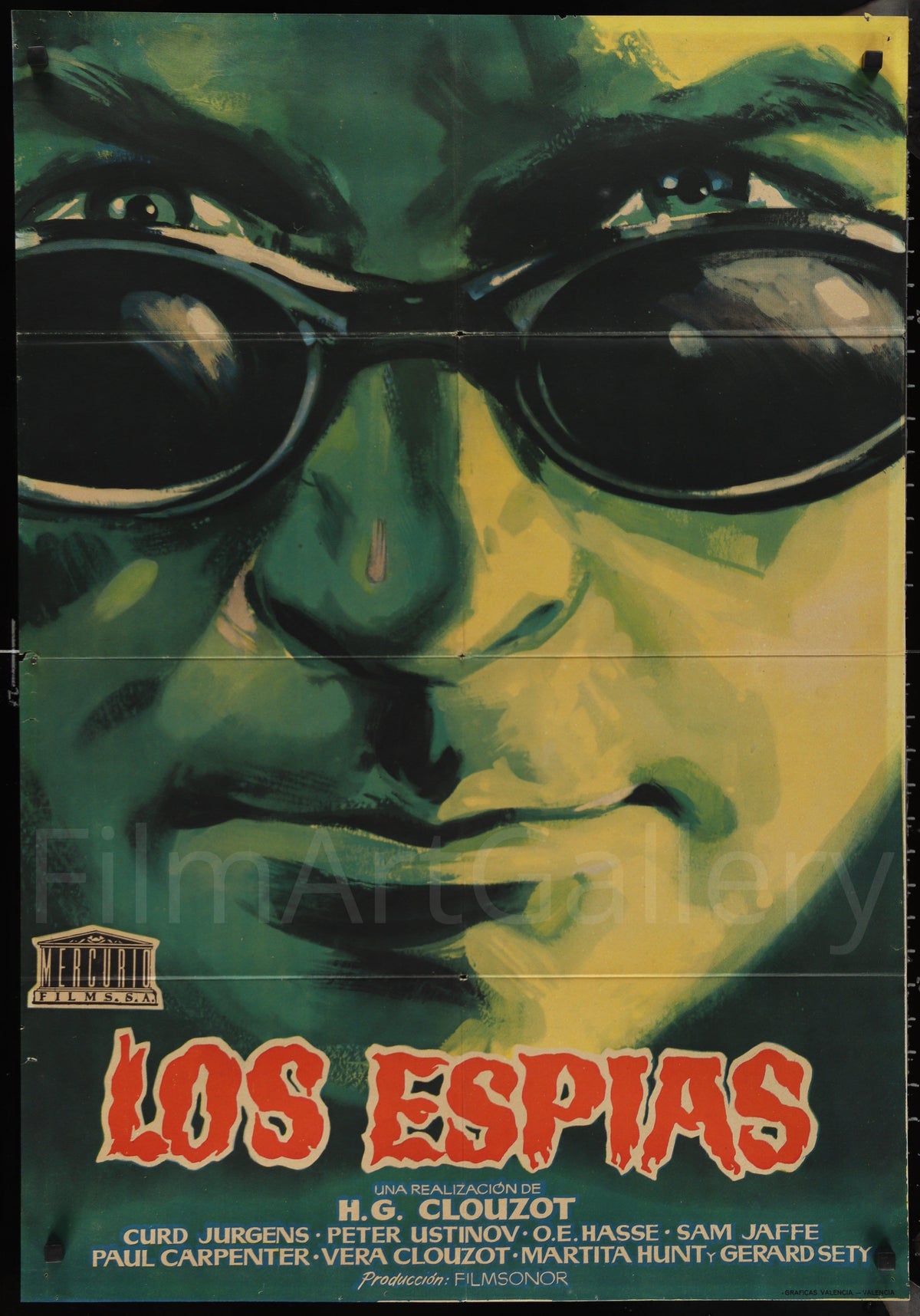 The Spies Original Vintage Movie Poster