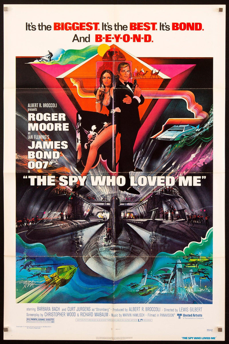 The Spy Who Loved Me 1 Sheet (27x41) Original Vintage Movie Poster