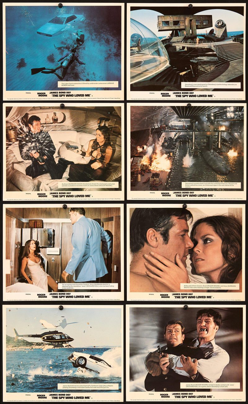 The Spy Who Loved Me Mini Lobby Card Set (8-8x10) Original Vintage Movie Poster