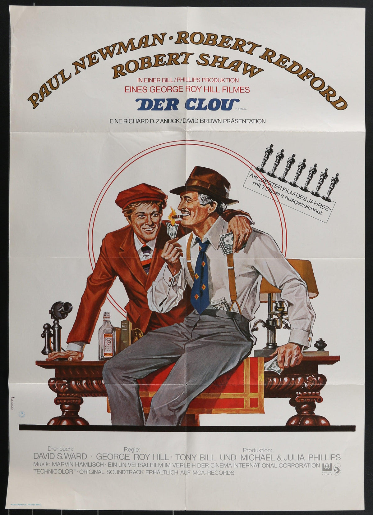 The Sting German A1 (23x33) Original Vintage Movie Poster