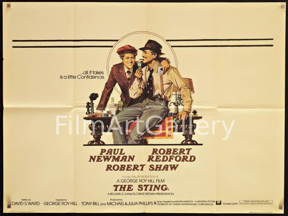 The Sting Original Vintage Movie Poster
